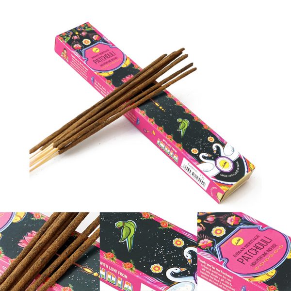 Meshuchi Patchouli Aromalı Doğal Masala Çubuk Tütsü 10'lu Paket