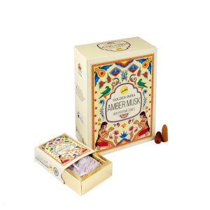 Meshuchi Amber Musk Aromalı Ters Akış - Şelale Tütsü 10'lu Paket